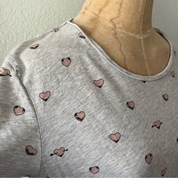 ACNE Studios sz XS Gray Short Sleeve Tshirt Standard Hearts AW12 Loose Fit - Picture 2 of 16